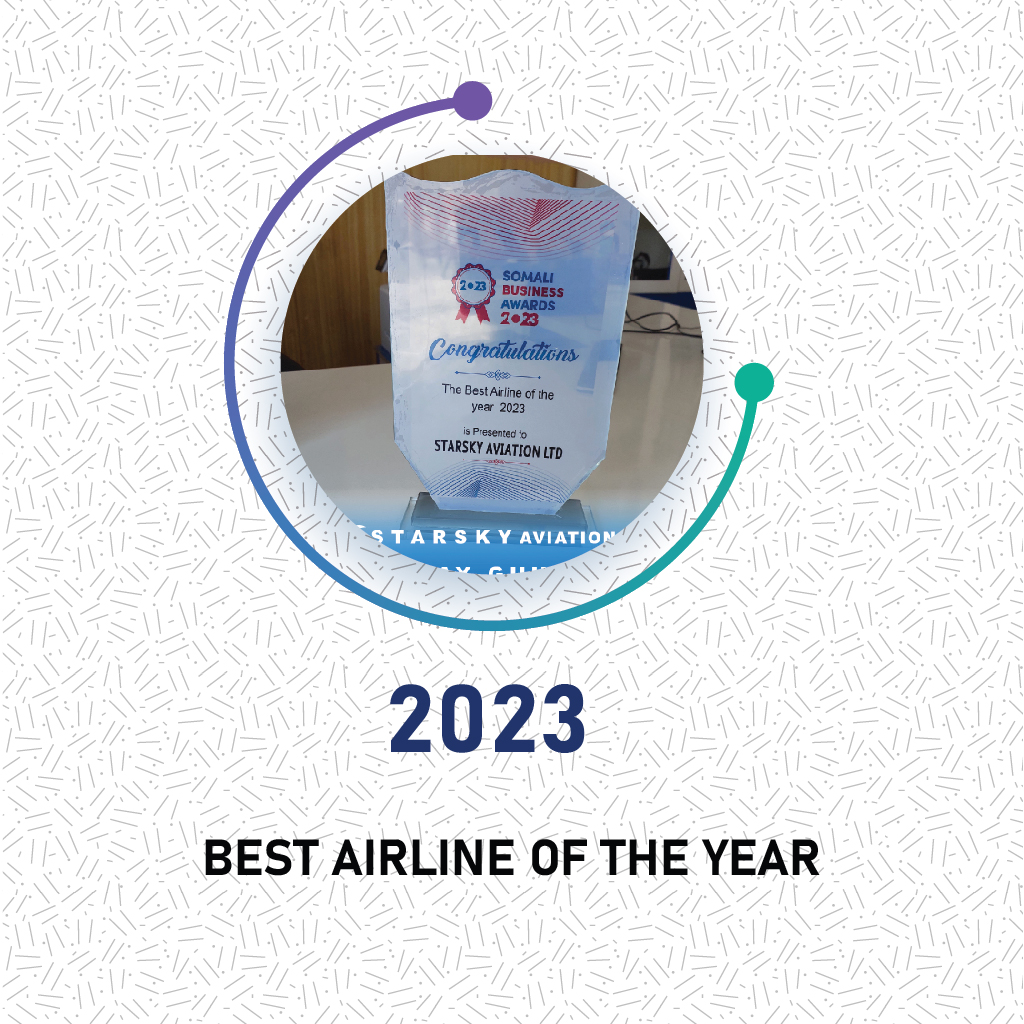Best airline of the year 2023 in Somalia - Starsky Aviation